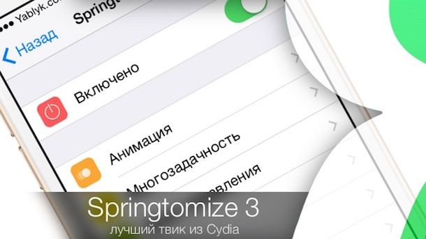 Springtomize 3 - лучший твик для iPhone и  iPad