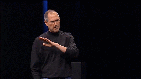 Жест Стива Джобса на презентации первого iPhone