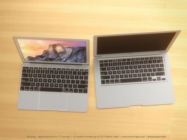 Концепт 12-дюймового MacBook Air от Мартина Хайека