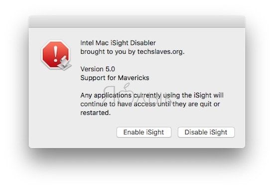 Как отключить веб-камеру на iMac и MacBook при помощи скрипта isightdisabler