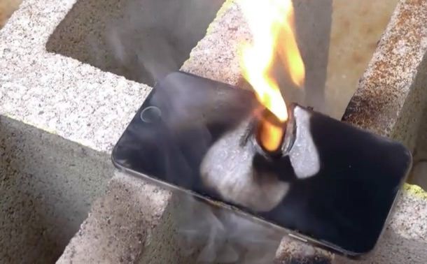 iPhone 6 против ацетиленовой горелки