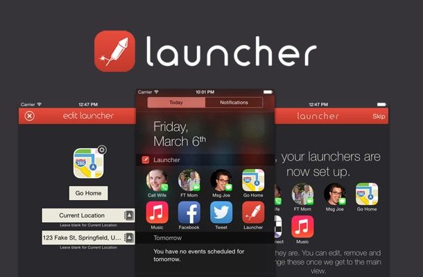 launcher, widget iOS 8