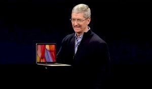 Тим Кук представляет новый MacBook