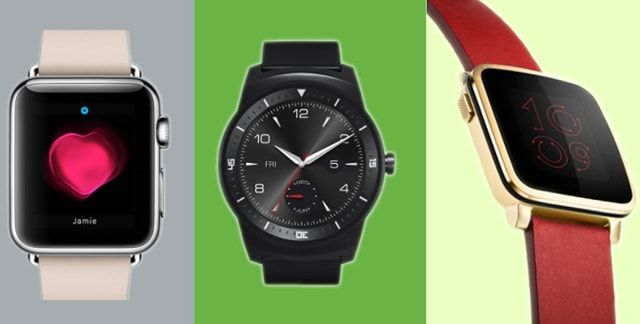 Apple Watch, Pebble,  Android Wear