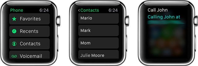 Apple Watch, звонки, инструкция