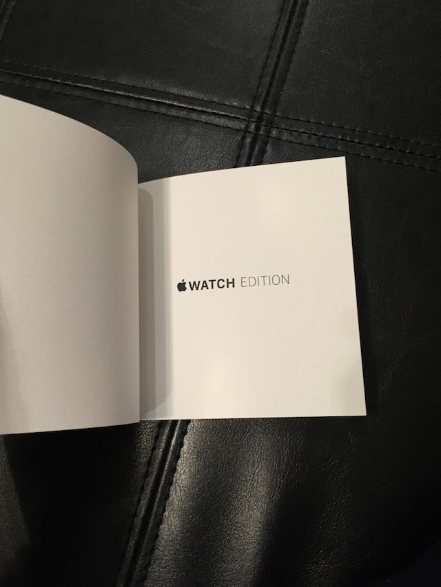 документация Apple Watch Edition