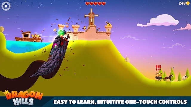 Dragon hills game for iphone and ipad
