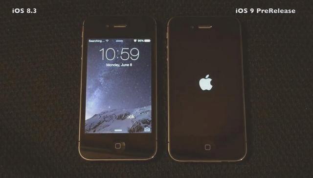 iOS 9 против iOS 8.3