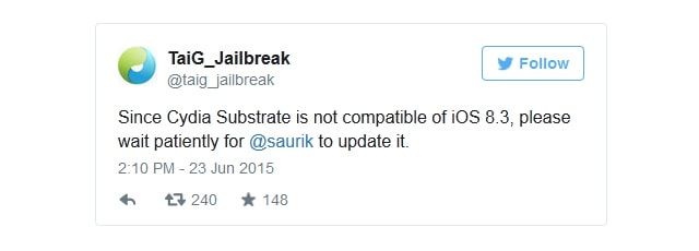 Джейлбрейк iOS 8.3