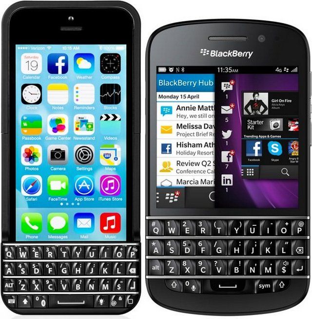 Чехол Typo и смартфон BlackBerry