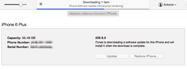 iOS Update 