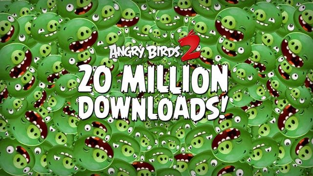 Angry Birds 2, 20 млн скачиваний