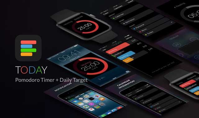 Today: Pomodoro Timer, приложения для iOS, таймер