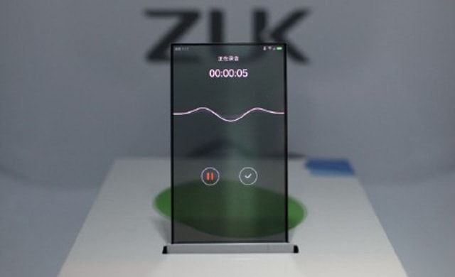 Zuk, прозрачный смартфон