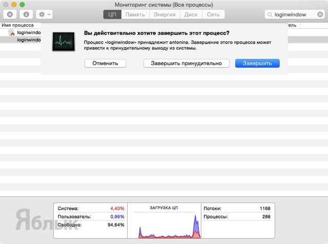 Не удалось создать учетную запись mac os