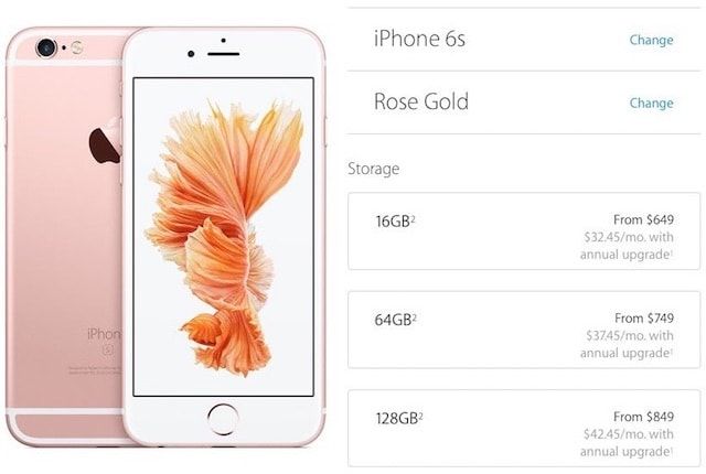 Цена на iPhone 6s
