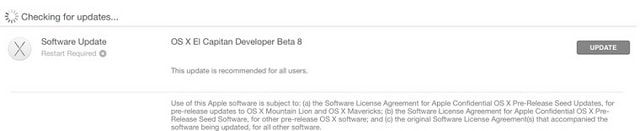 OS X El Capitan beta