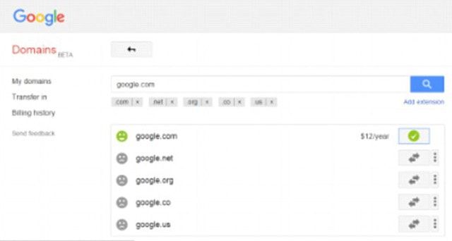 google.com, домен