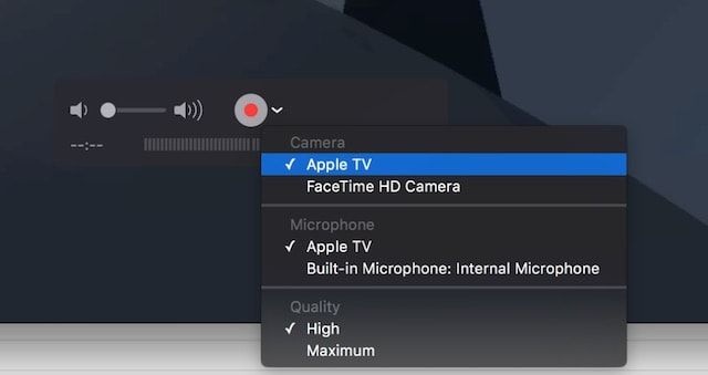 Как записать видео с Apple TV 4G на Mac