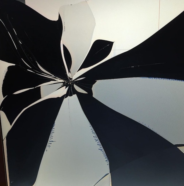 картины, созданные на сломанных дисплеях MacBook