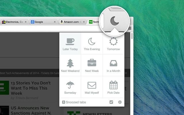 Tab Snooze for chrome