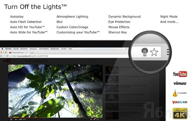 Turn Off the Lights for chrome