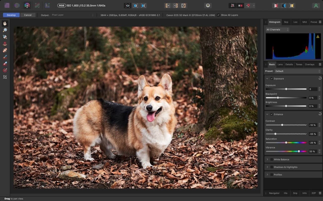 affinity photo 2 - графический редактор для Mac