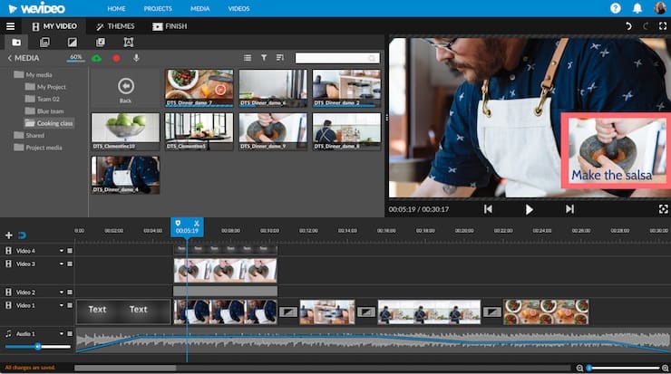 WeVideo онлайн видео редактор