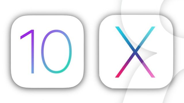 ios 10 OS X 10.12