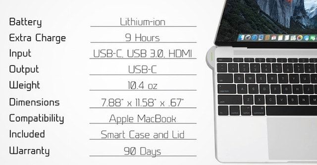 Omni Smart Case – первый «умный» чехол-аккумулятор для Apple MacBook