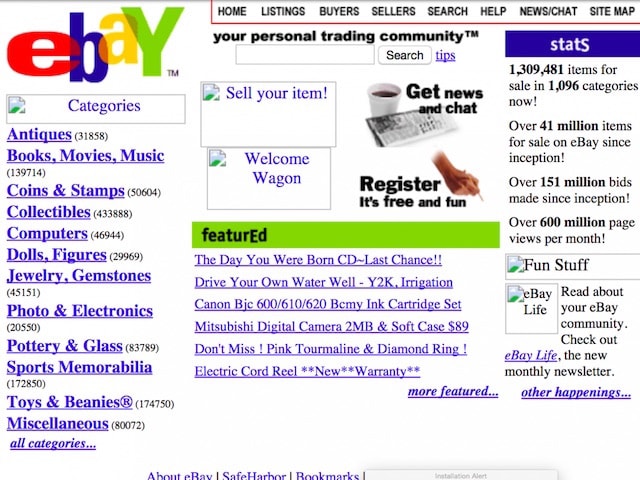 Сайт Ebay