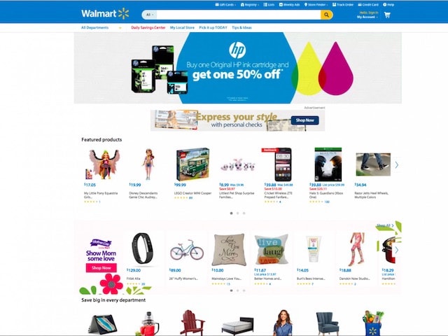 Сайт Walmart