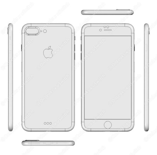 Новые чертежи iPhone 7 появились в Сети
