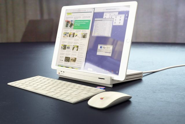 Концепт док-станции для iPad Pro в стиле Macintosh LC