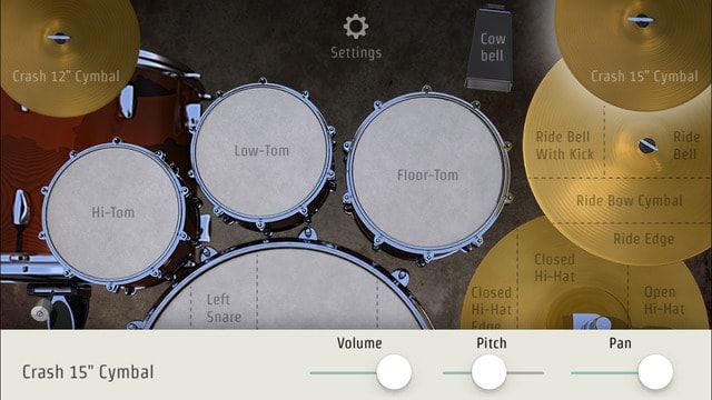 DrumKick – полноценная барабанная установка на iPhone и iPad