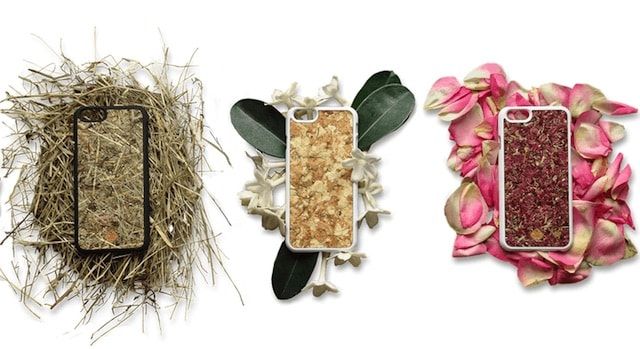 Organika Cases - чехлы для iPhone из кофейных зерен, сена, лепестков роз 