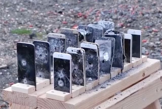 Сколько iPhone 6s и сколько Galaxy S7 способны остановить пулю