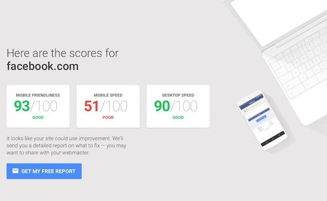 Измерить скорость сайта в Google