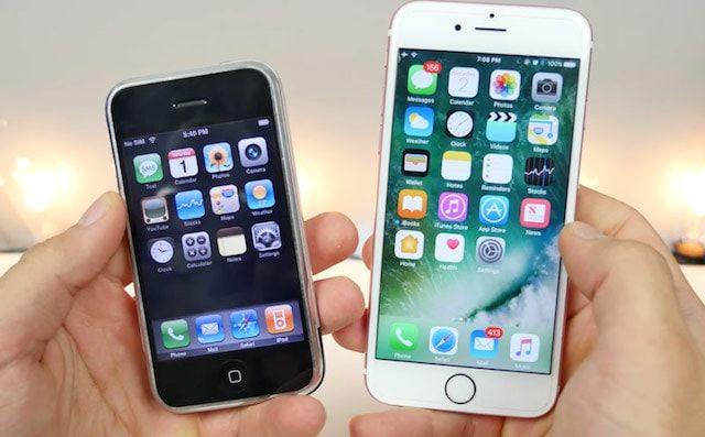 Сравнение iOS 1.0 (iPhone OS 1.0) и iOS 10.0