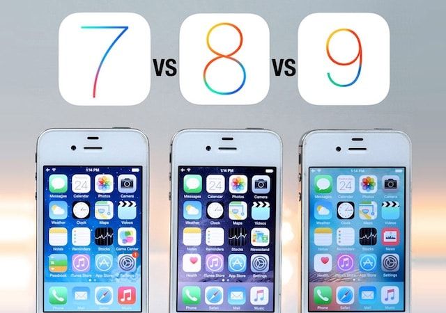Сравнение скорости работы iOS 7, iOS 8 и iOS 9.3.3 на смартфонах iPhone 4s, iPhone 5 и iPhone 5s