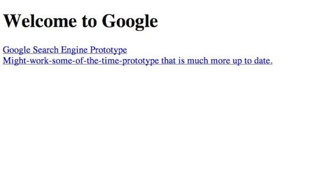 Google в 1997 году