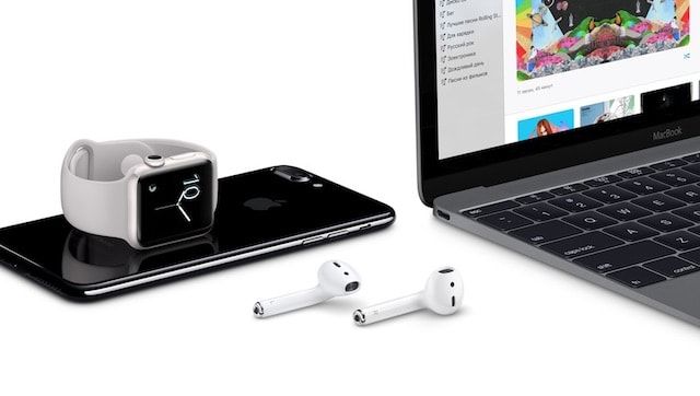 air pods, iphone 7, apple watch 2, macbook
