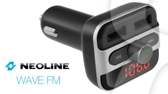 NEOLINE Wave FM - трансмиттер, совместимый с iPhone, Apple Music