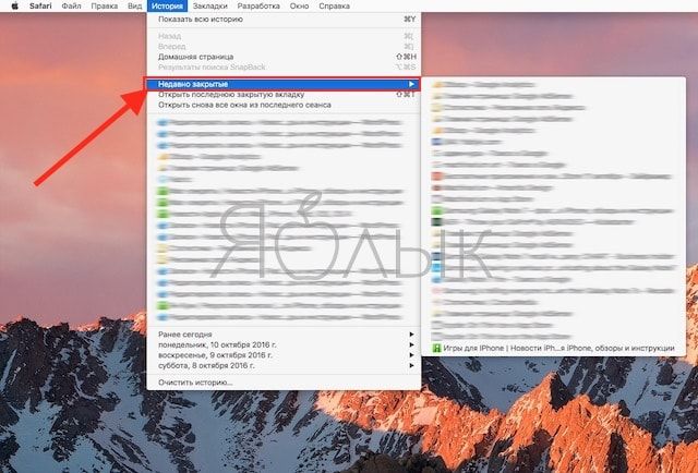 How to quickly open recently closed tabs in Safari on Mac