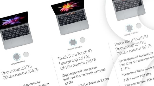 Цены на MacBook Pro 2016