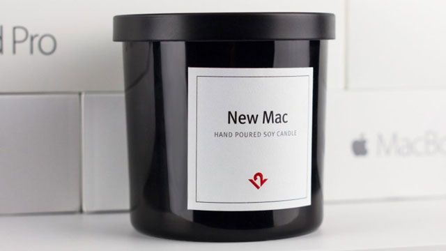 В продаже появилась свеча с запахом «как у нового Mac»
