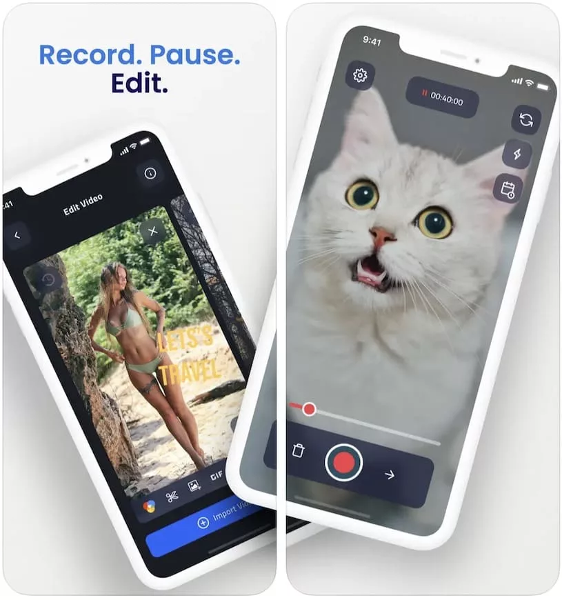 VideoCam+ Pause Video Recorder