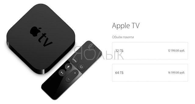 Apple TV 4g цены