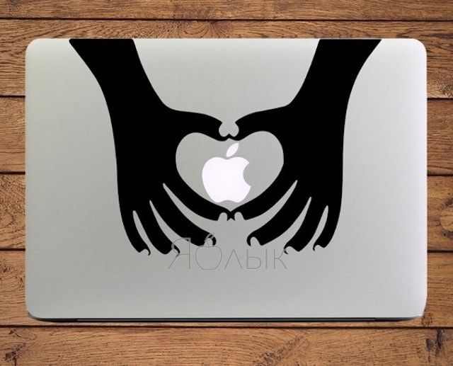 Дизайнерские стикеры (наклейки) на заднюю панель MacBook
