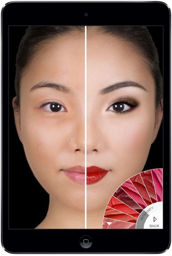 Как подбирать макияж (косметику, прическу, ботокс губ и т.д.) на iPhone или iPad